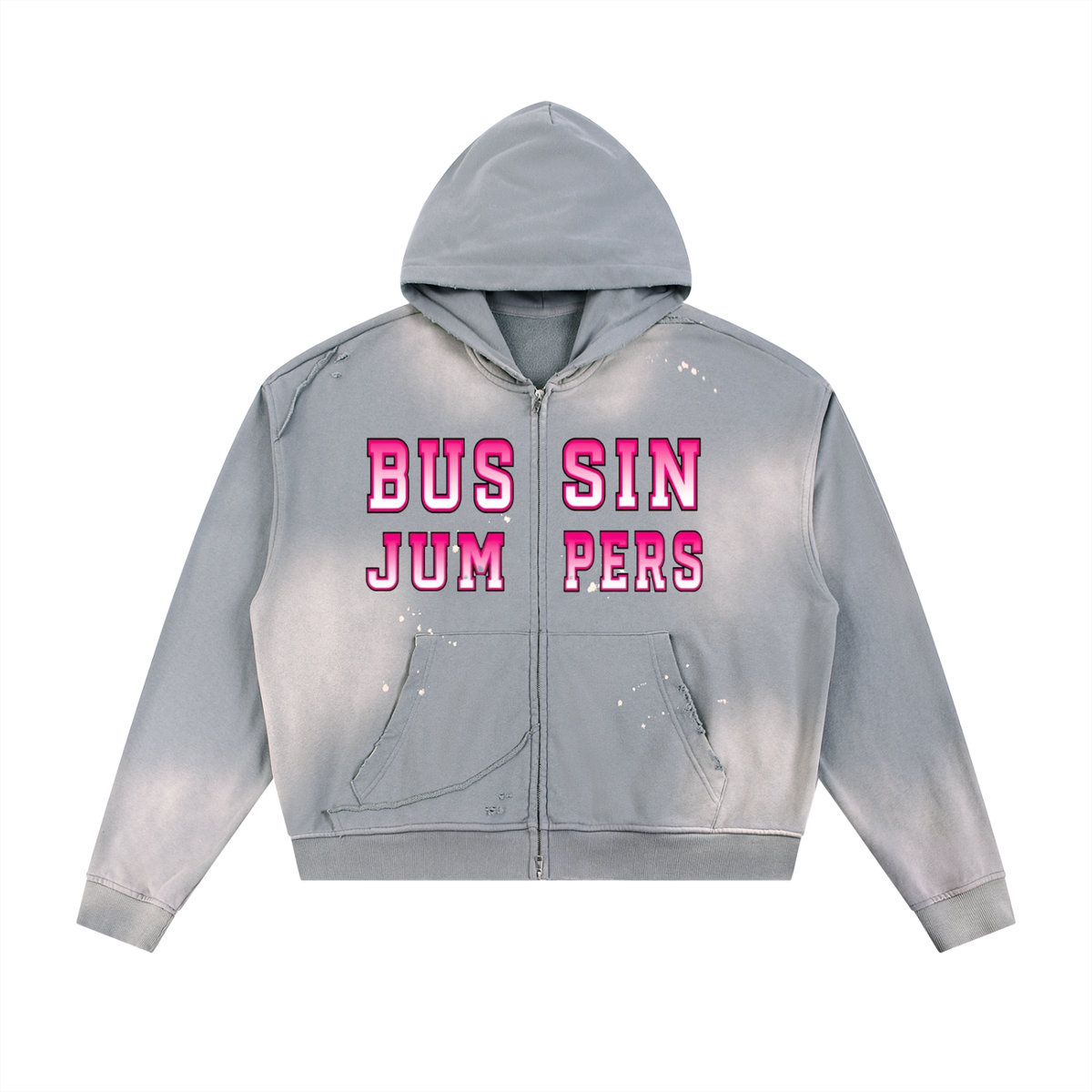 Sun Fade Pink Zip Hoodie