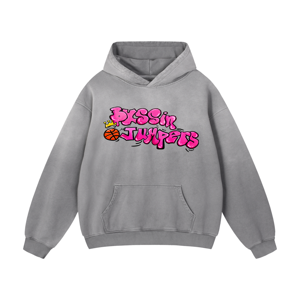 Street Pink Oversized Hoodie