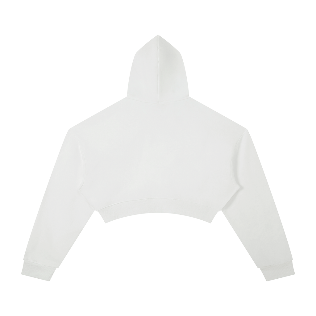 Essential Street Green Cropped Hoodie