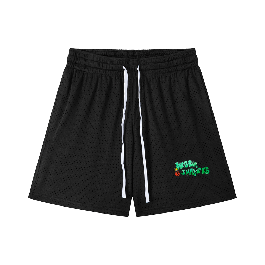 Warm up Street Green Drawstring Shorts