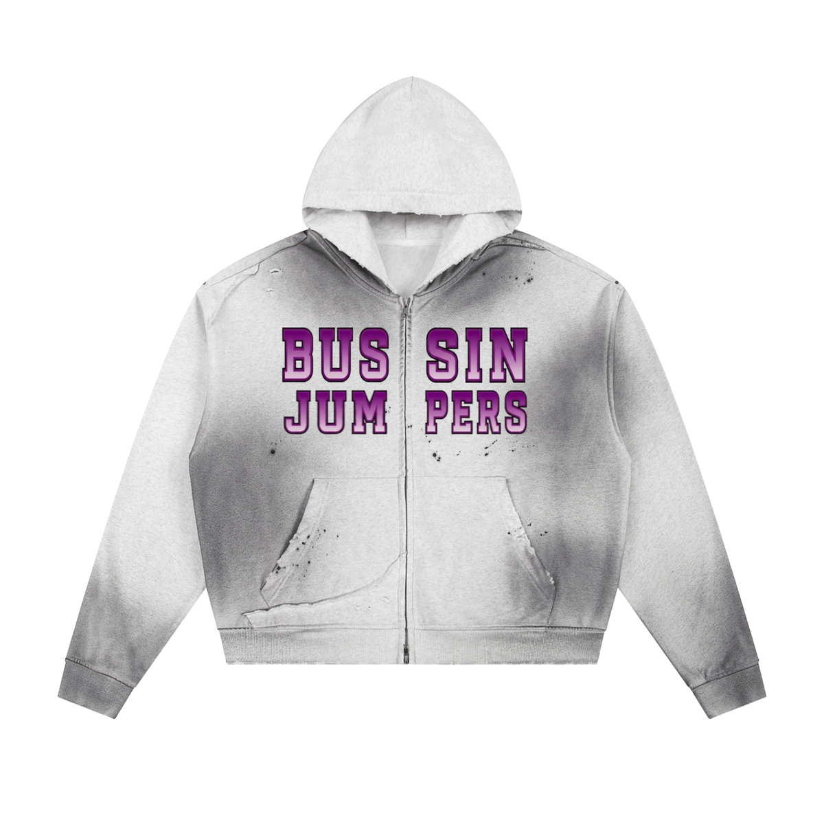 Sun Fade Purple Zip Hoodie