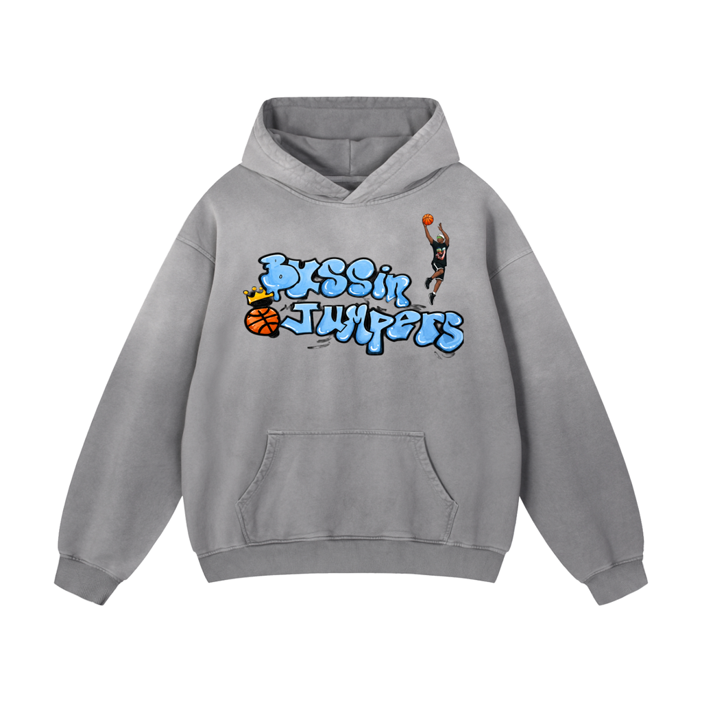 Street Jean Blue Oversized Hoodie
