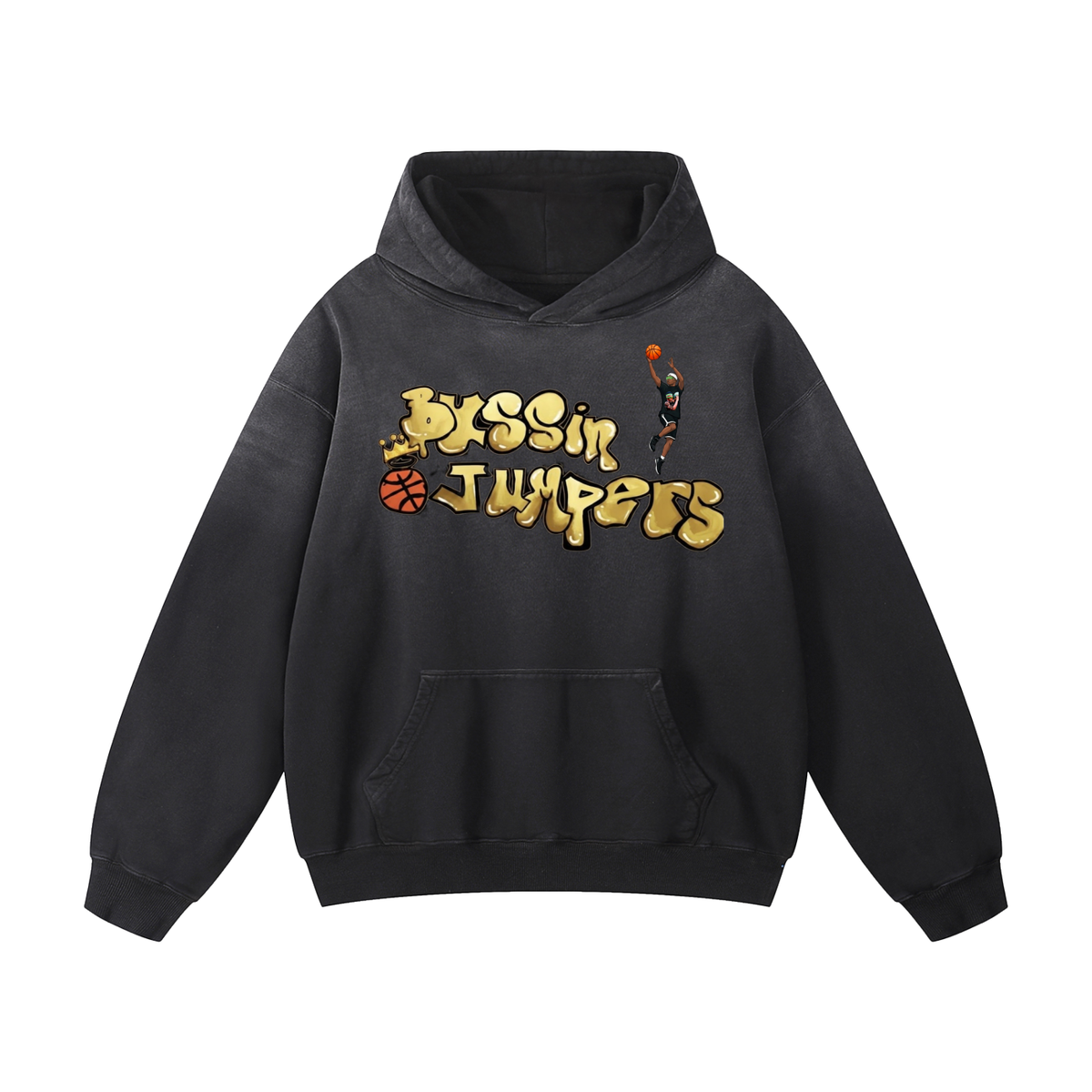 Street Gold Oversized Hoodie