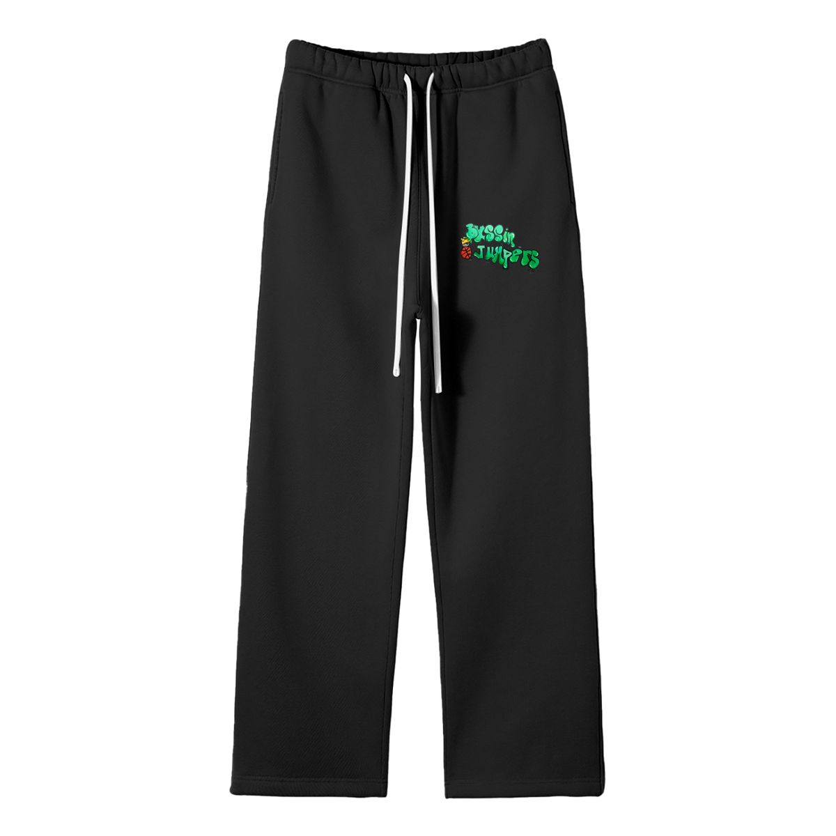 Street Green Fleece Straight Leg Pants