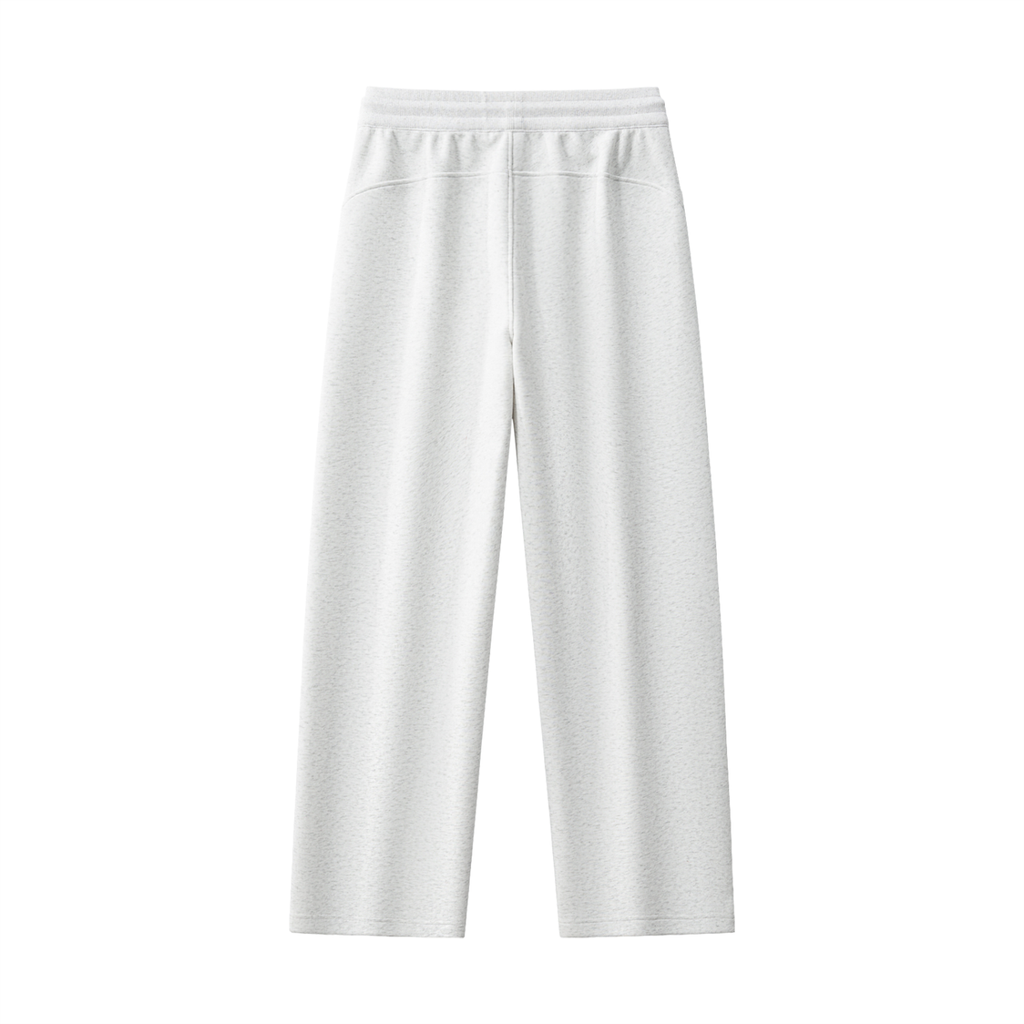 Essential Pink Drawstring Straight-Leg Sweatpants