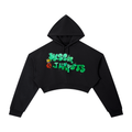 Essential Street Green Cropped Hoodie