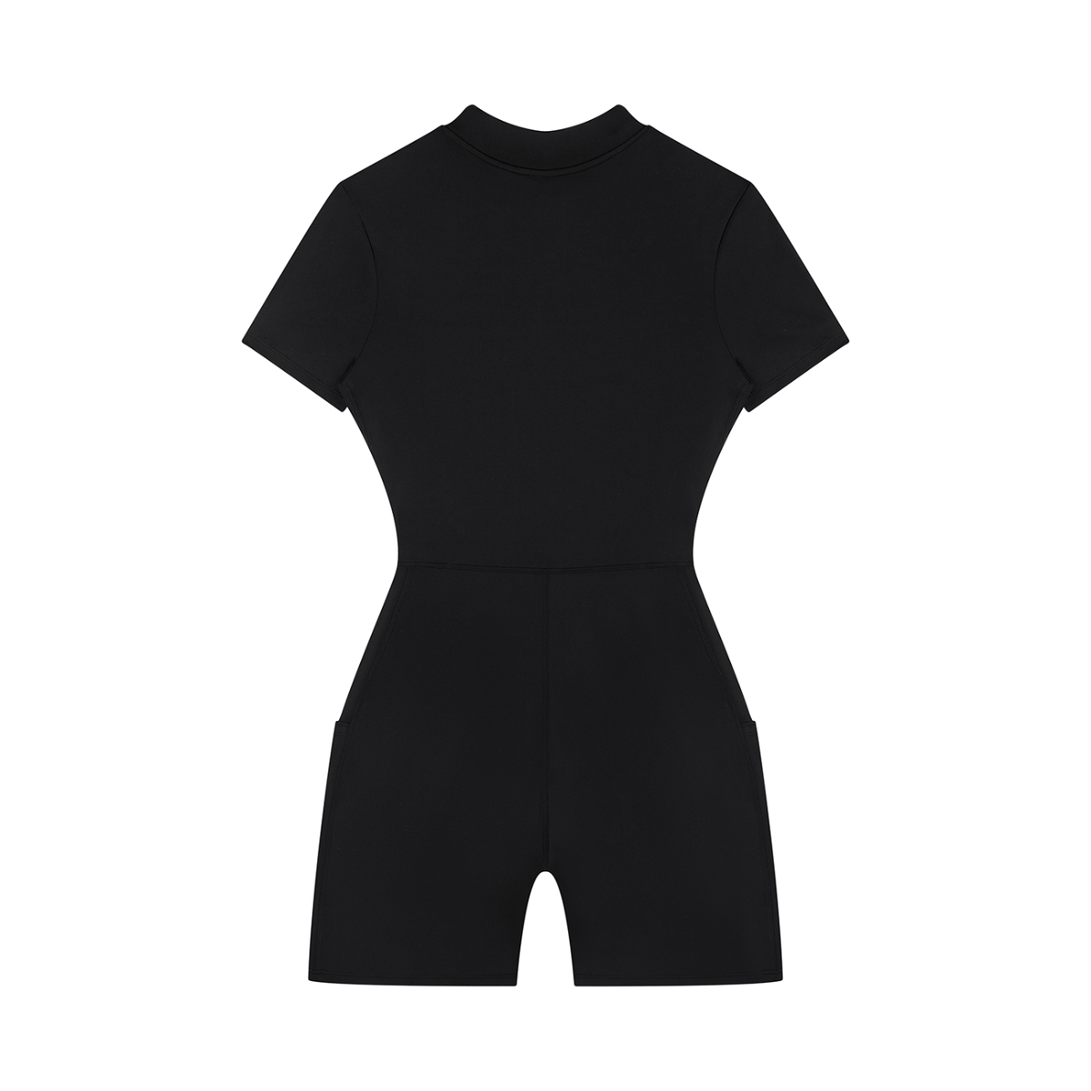 Street Green Quarter-Zip Short Sleeve Romper