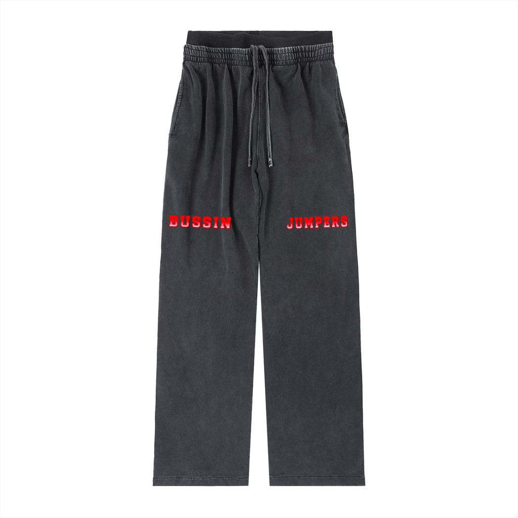 Vintage Red Washed Waist Pants