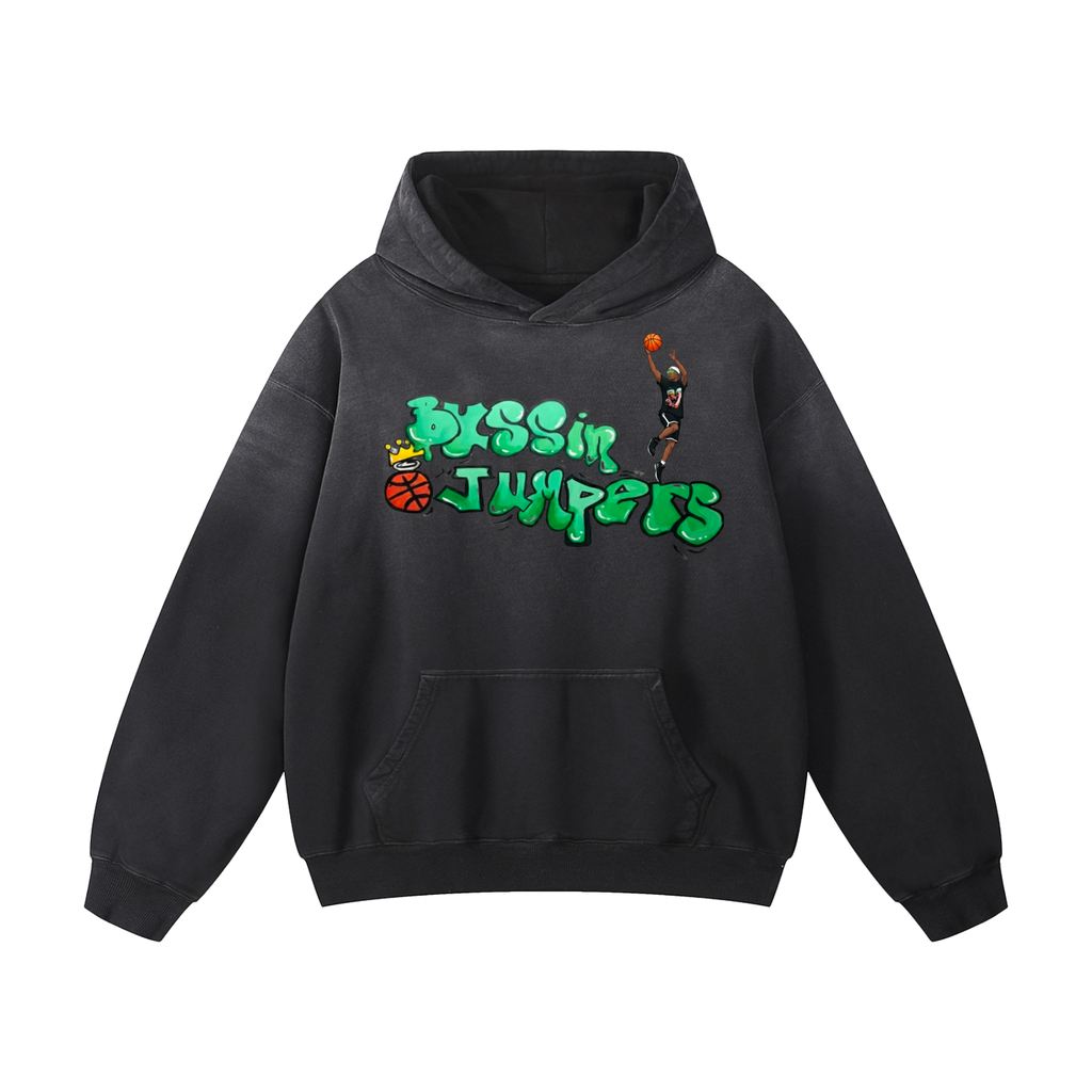 Smoke Black & Pink Hoodie