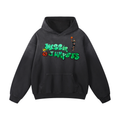 Smoke Black & Pink Hoodie