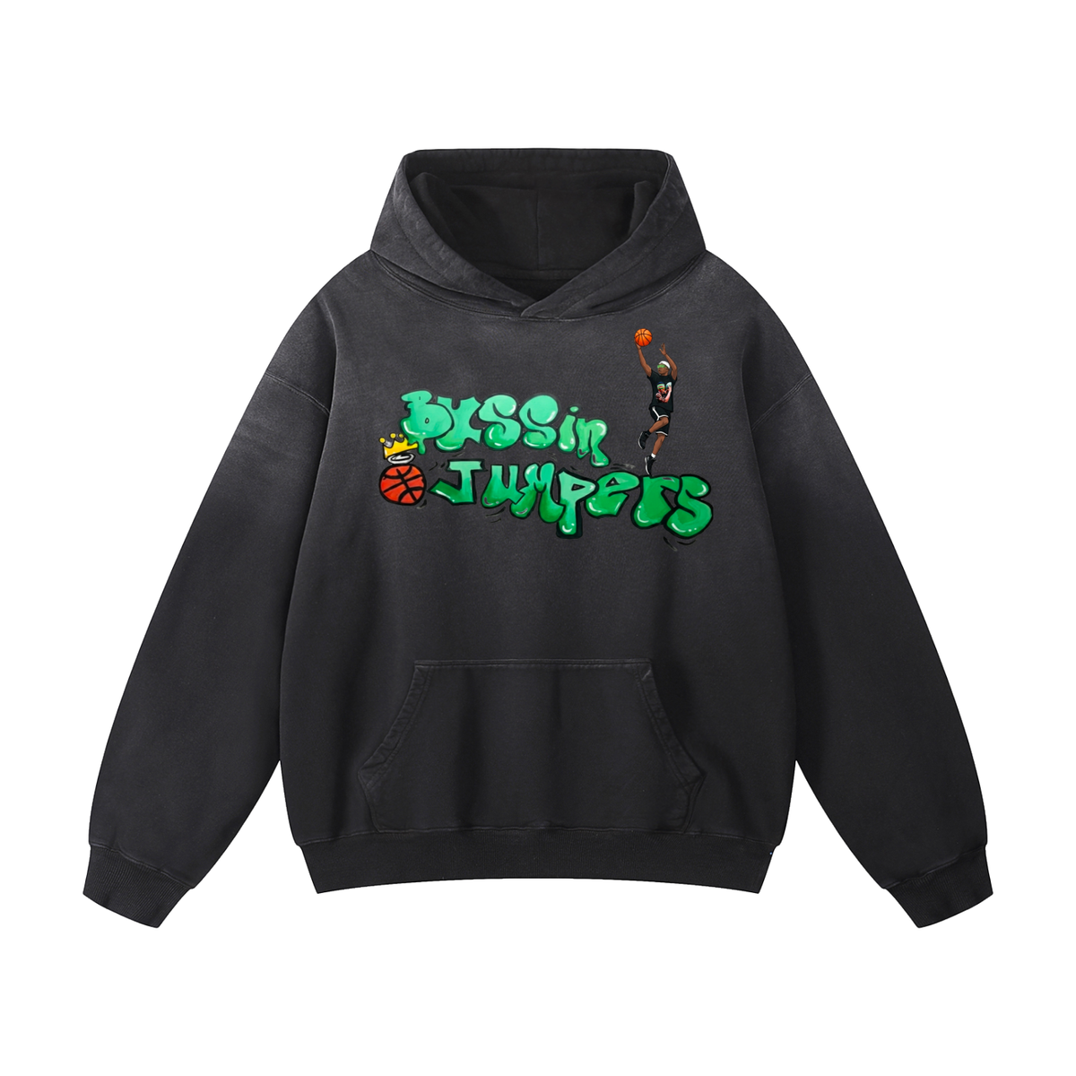 Smoke Black & Pink Hoodie