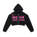Essential Pink Cropped Zip-Up Hoodie