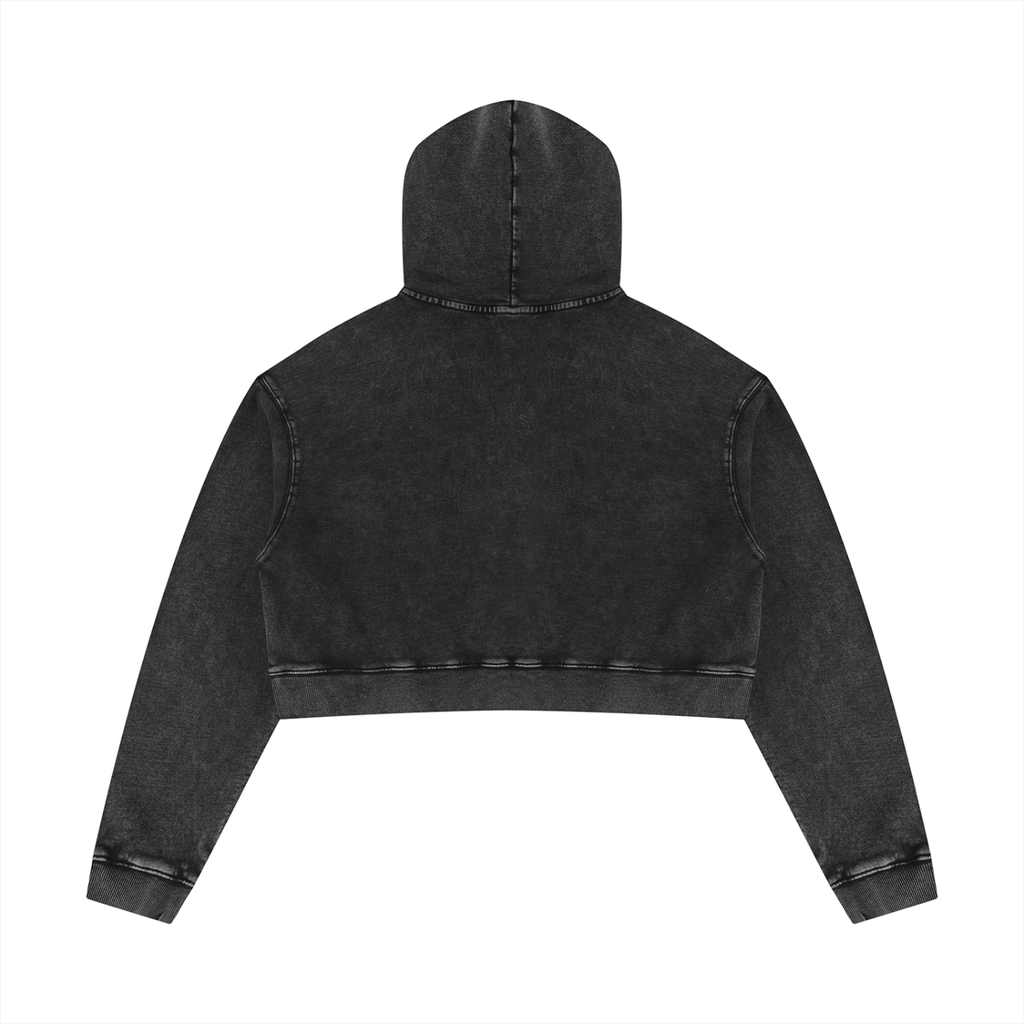 Street Pink Crop Hoodie