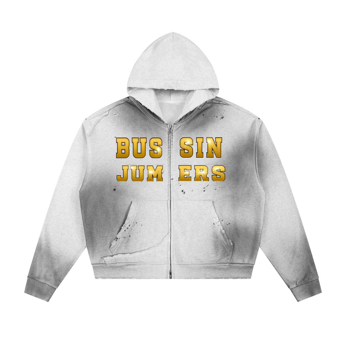 Sun Fade Gold Zip Hoodie