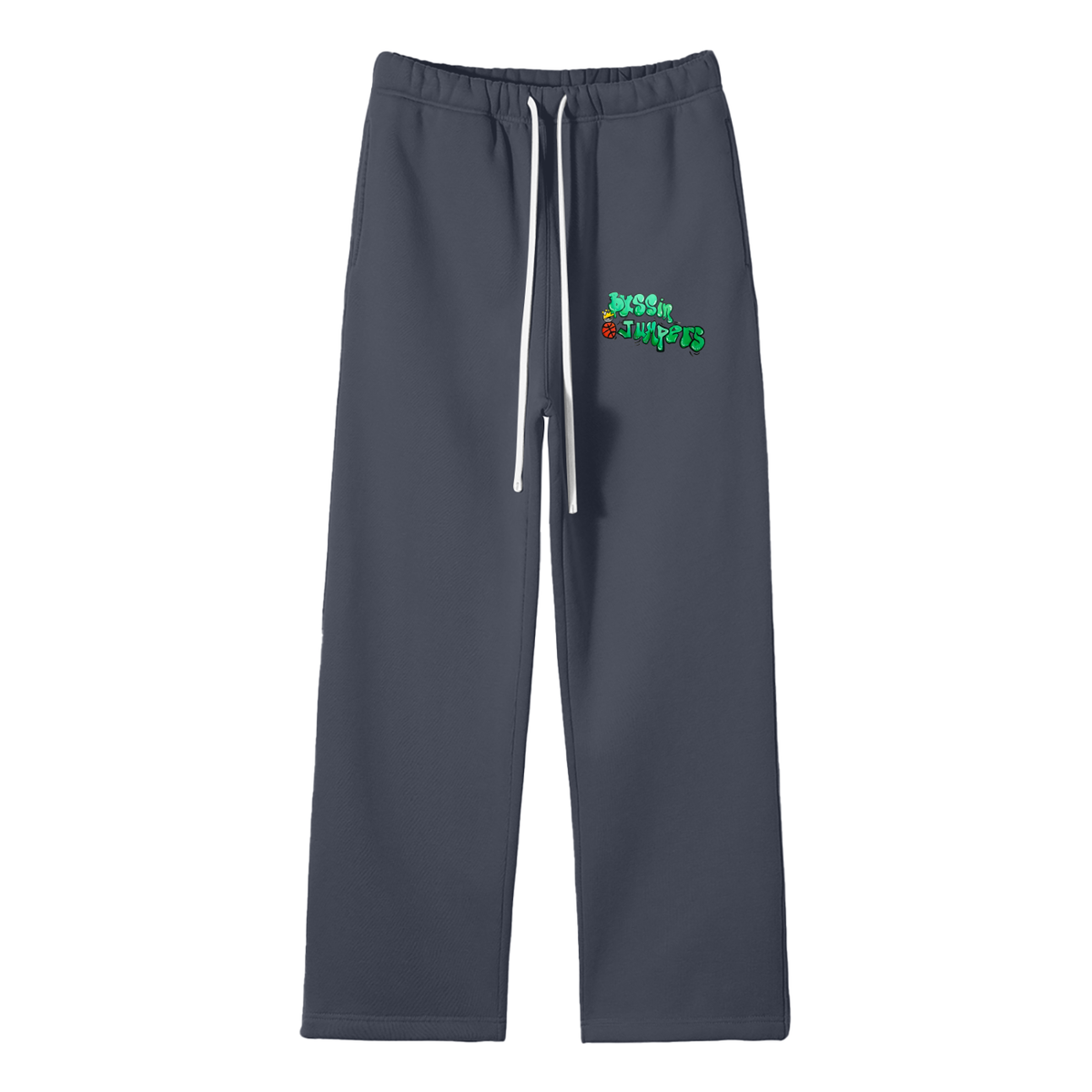 Street Green Fleece Straight Leg Pants
