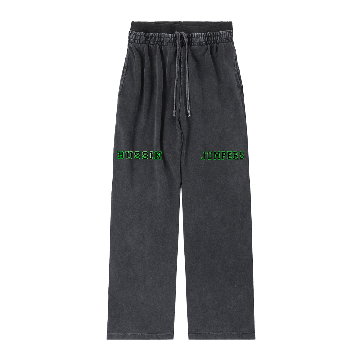 Vintage Green Washed Waist Pants