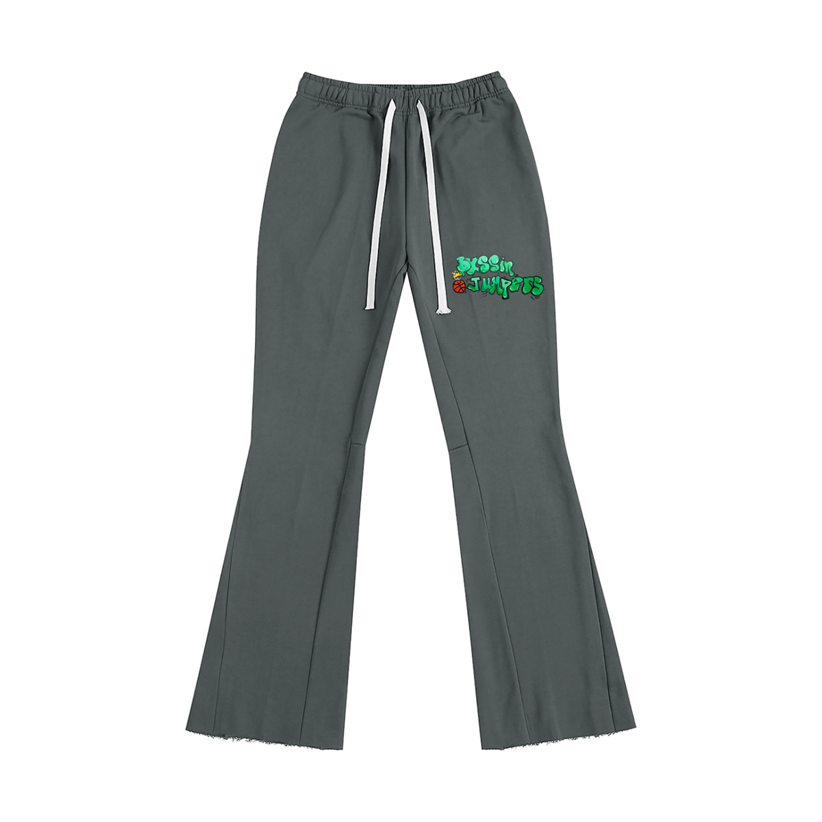 Street Green Flared Sweatpants