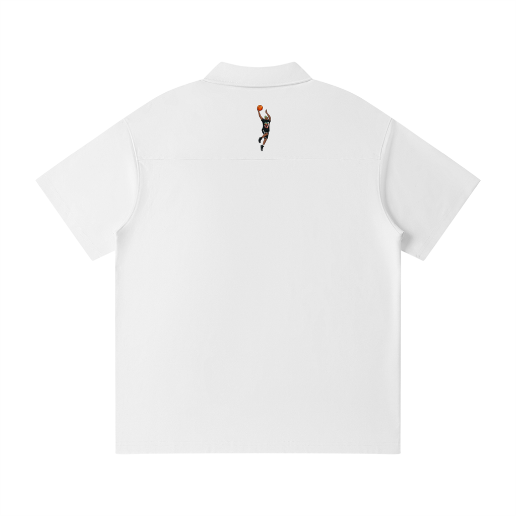 Crowned Baller Zip Polo Shirt