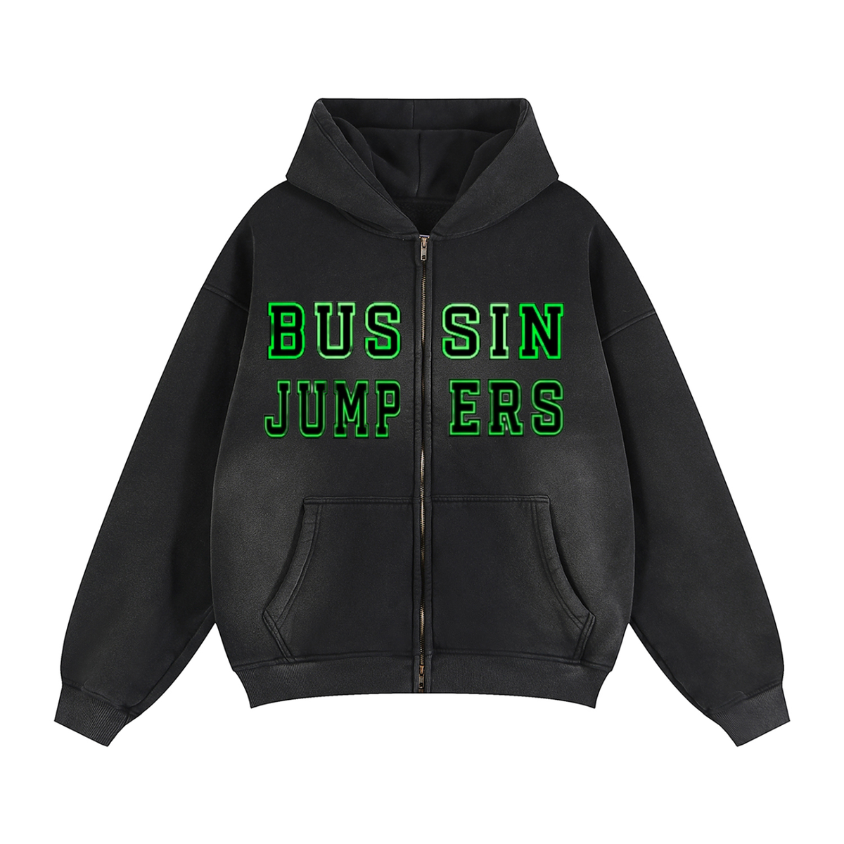 Smoke Grey & Green Jacket