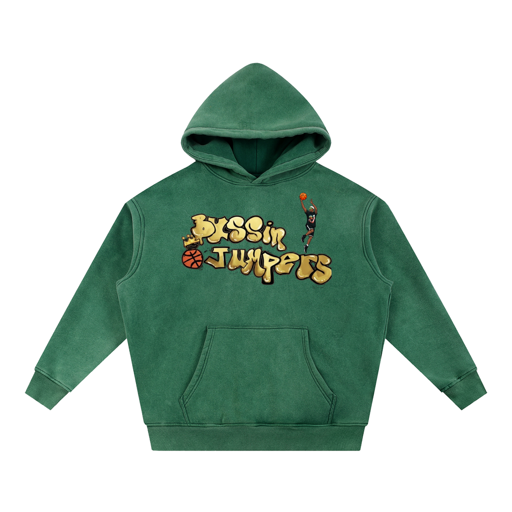 Street Gold & Red Oversize Hoodie