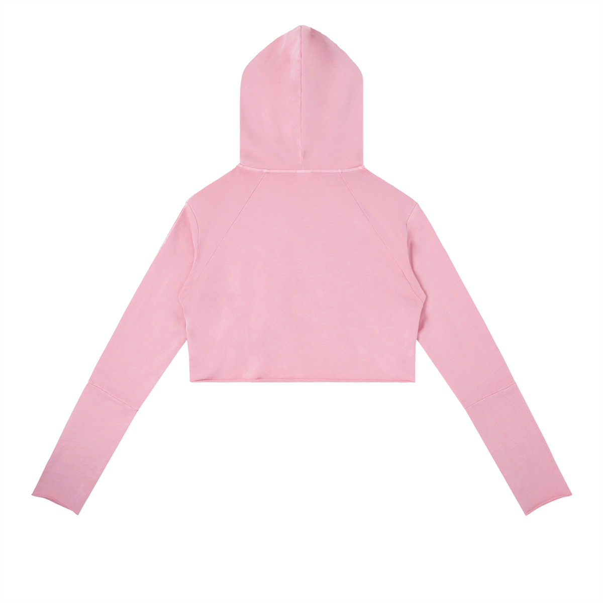 Vintage Street Pink Raw Edge Hoodie