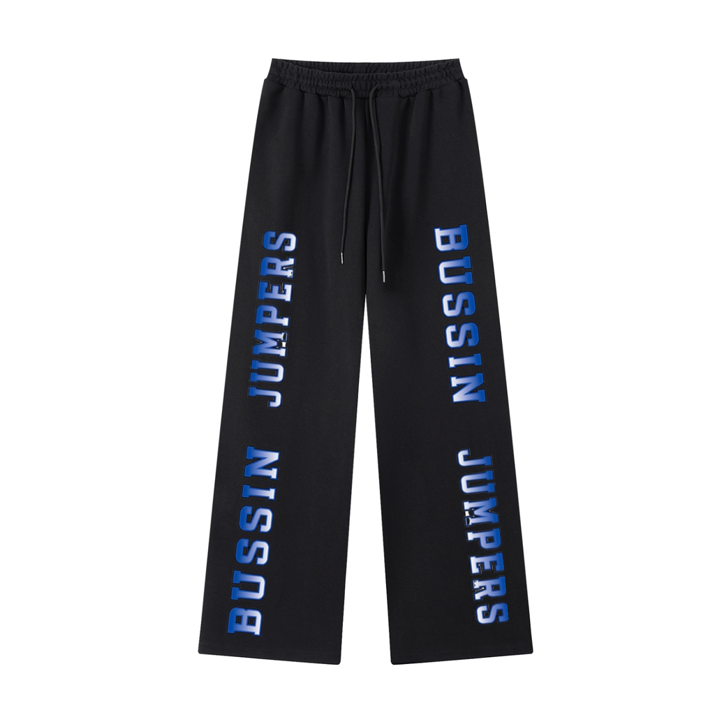 Essential Blue Straight-Leg Sweatpants