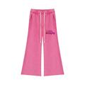 Street Pink Flared Leg Sweatpants