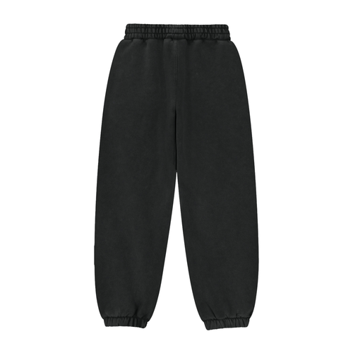 Black & Light Gray & Gold Jogger Sweatpants