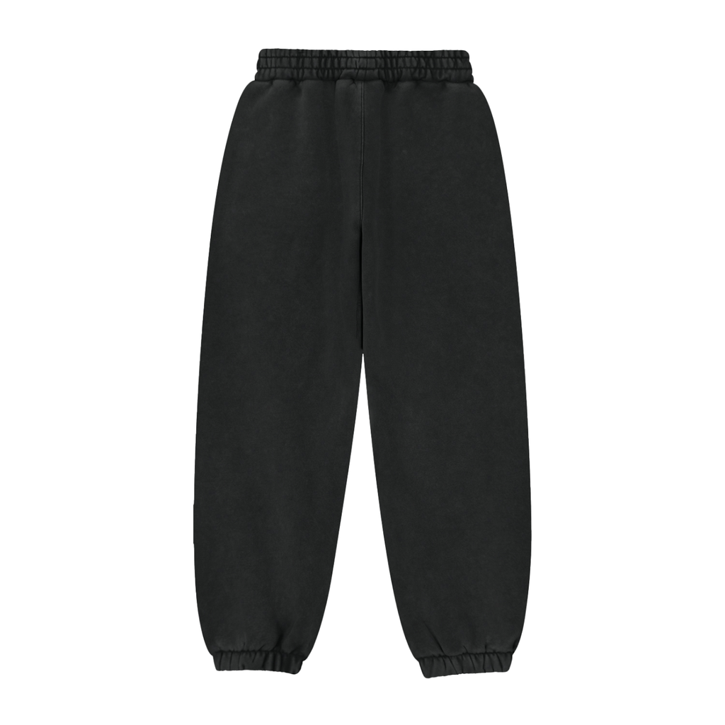 Black & Light Gray & Jean Blue Jogger Sweatpants