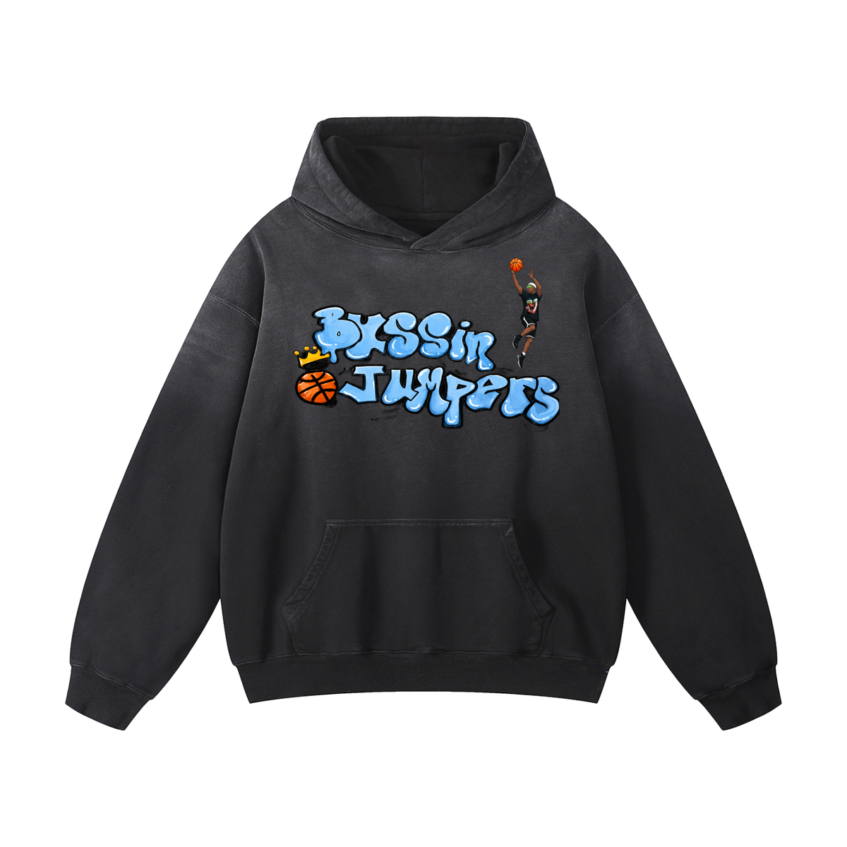 Street Jean Blue Oversized Hoodie