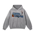 Street Gray Blue Oversized Hoodie