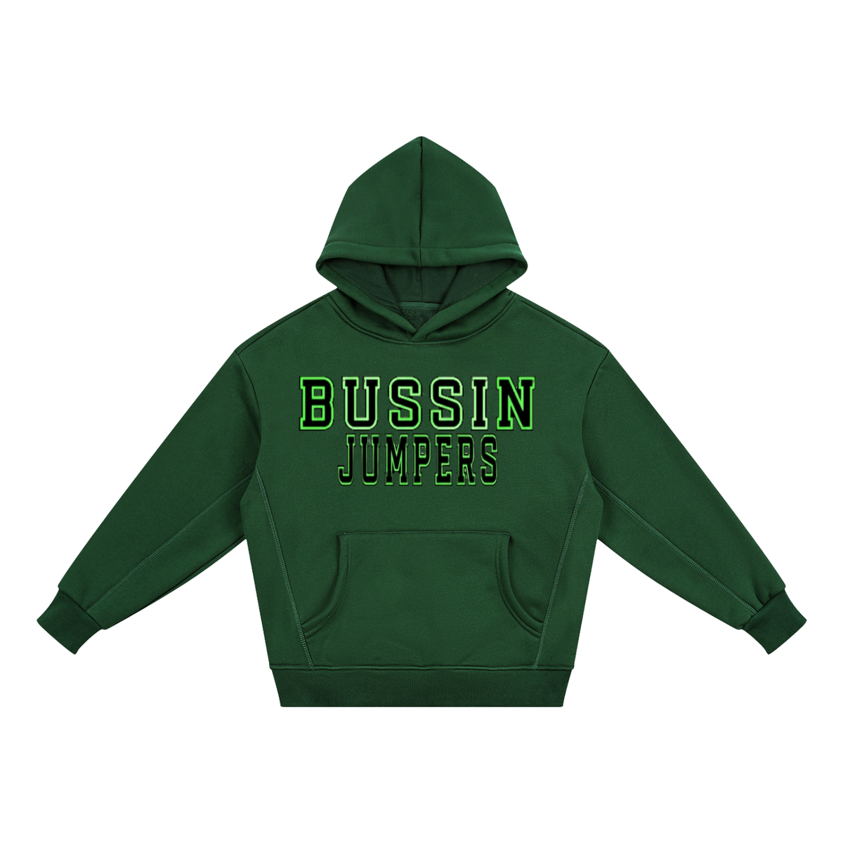 Kids Green Fleece Hoodie
