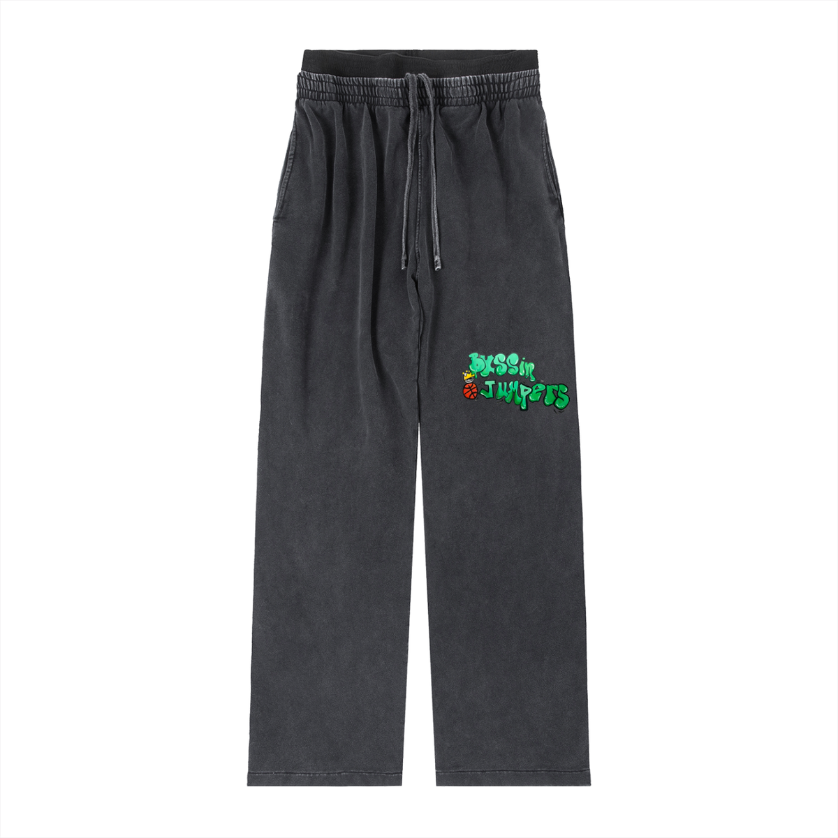 Vintage Street Green Washed Waist Pants