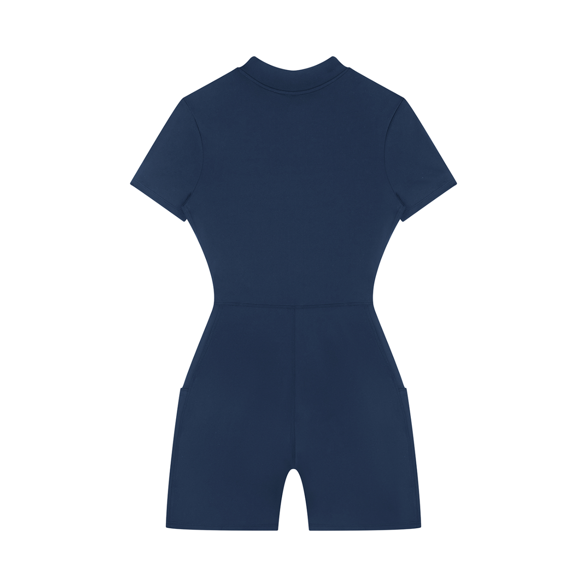 Street Green Quarter-Zip Short Sleeve Romper