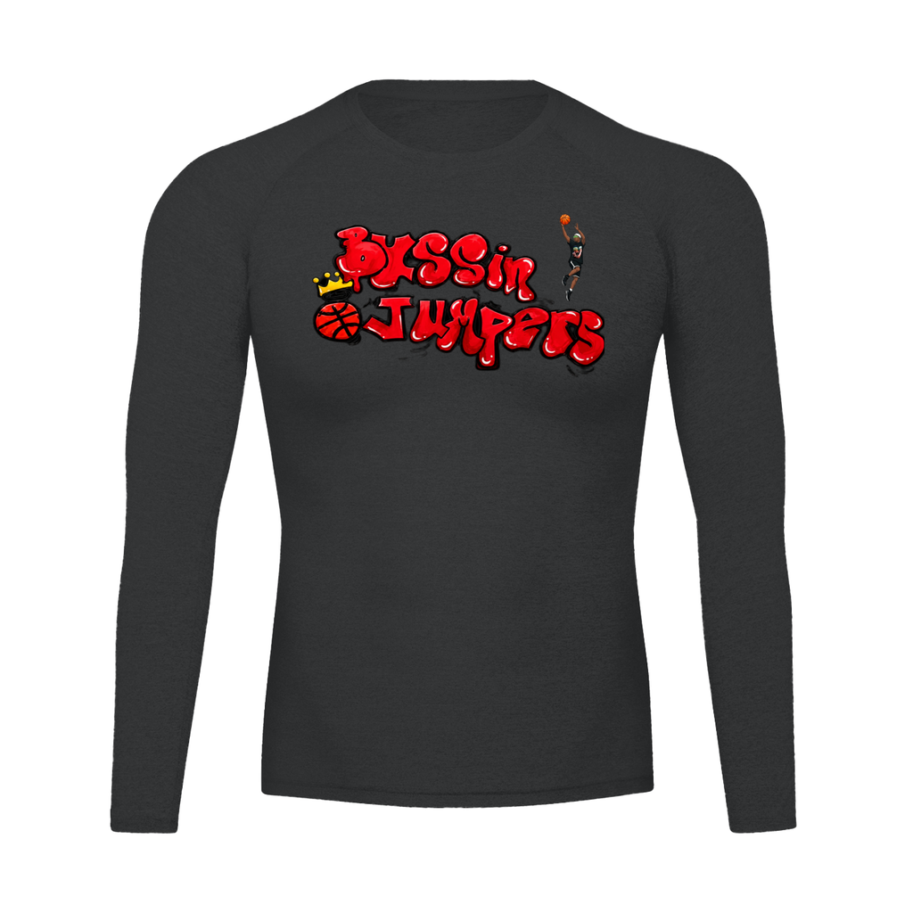 Street Red Long Compression Shirt