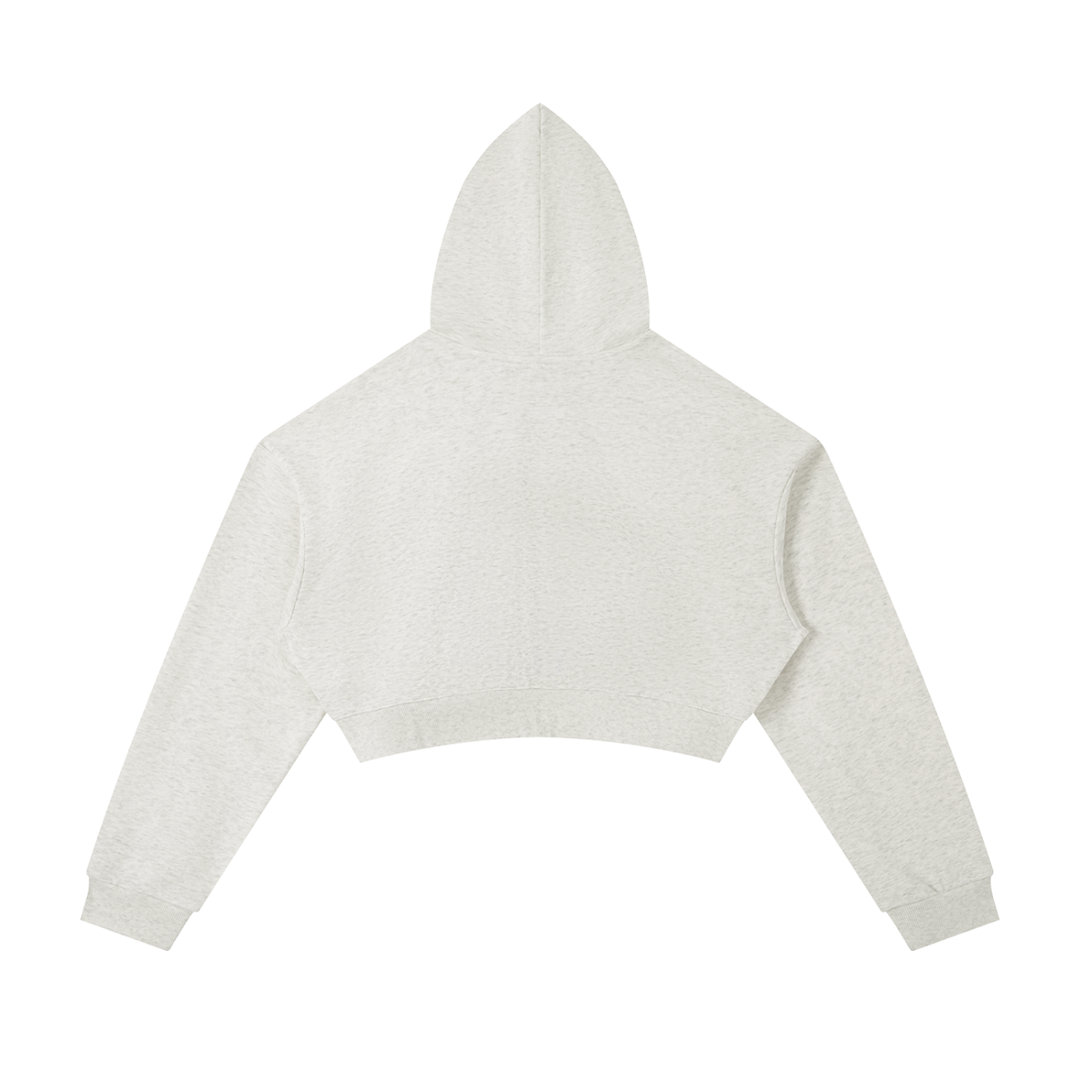 Essential Red Cropped Zip-Up Hoodie