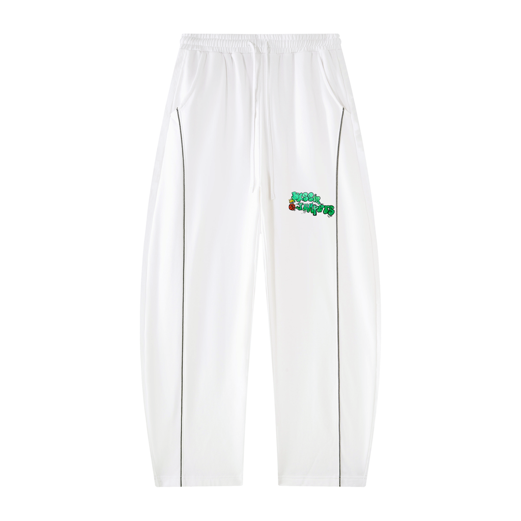 Street Green Barrel Leg Sweatpants