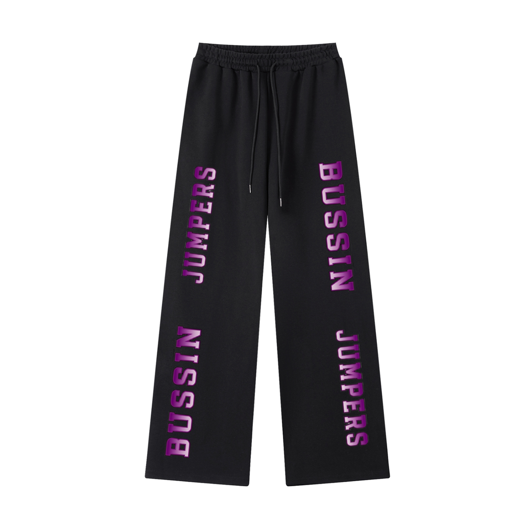 Essential Purple Straight-Leg Sweatpants