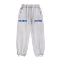 Black & Light Gray & Jean Blue Jogger Sweatpants