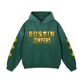 Smoke Green & Gold Oversized Hoodie
