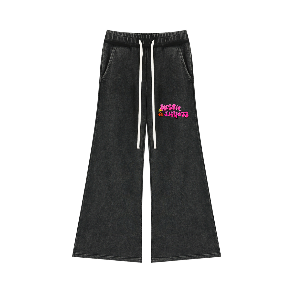 Street Pink Flared Leg Sweatpants