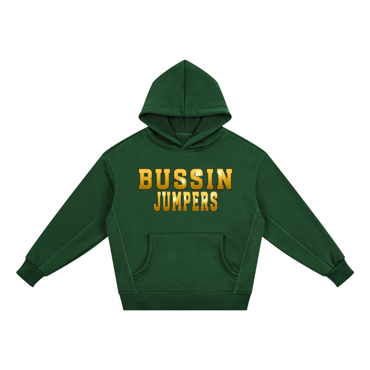 Kids Green & Gold Fleece Hoodie