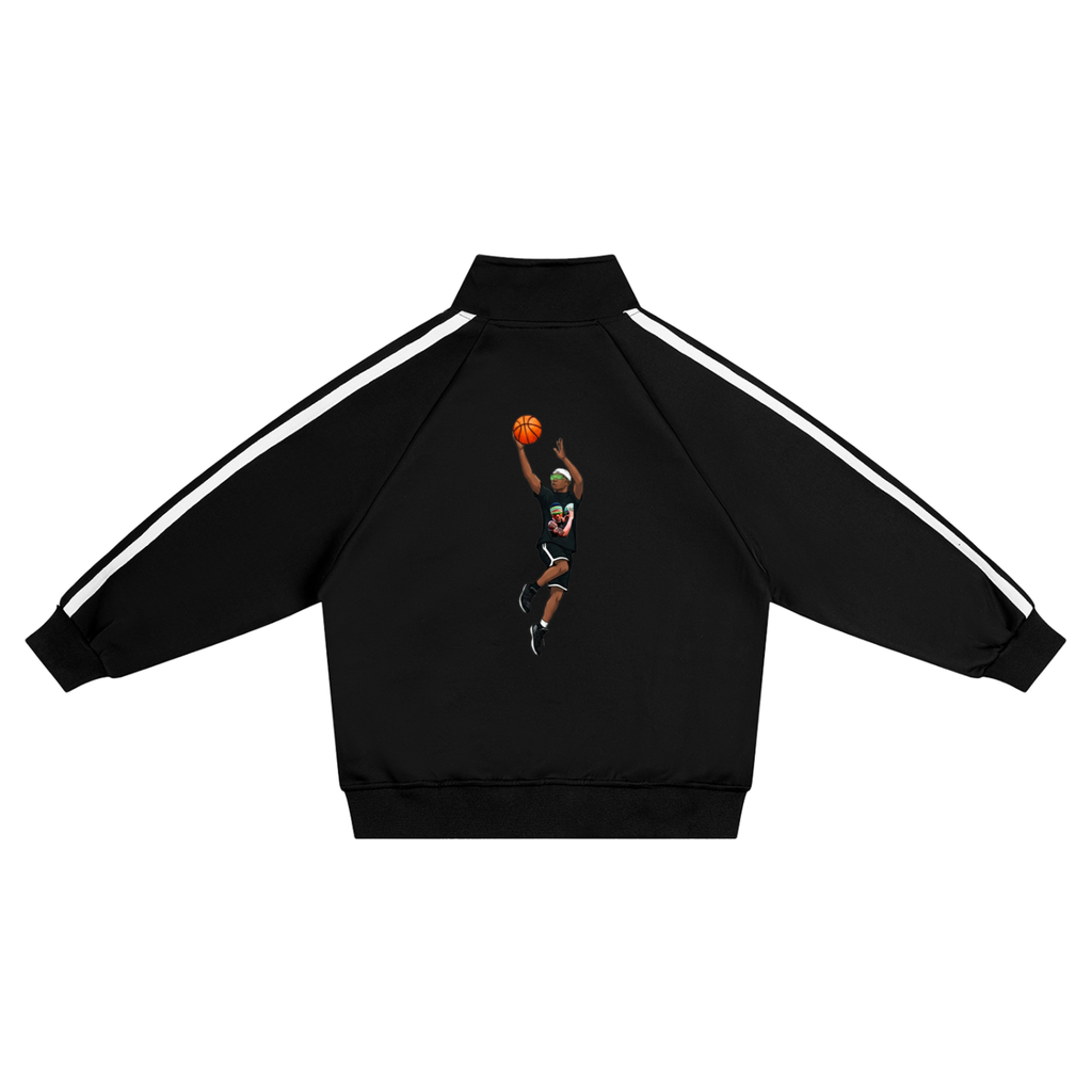 Kids Street Green Tape Coach Jacket