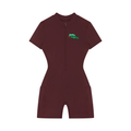Street Green Quarter-Zip Short Sleeve Romper