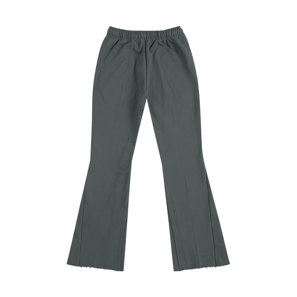 Smoke Gray & Blue Flared Sweatpants