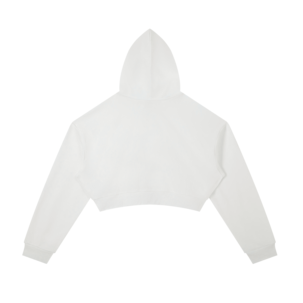 Essential Pink Cropped Zip-Up Hoodie