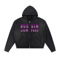 Sun Fade Purple Zip Hoodie