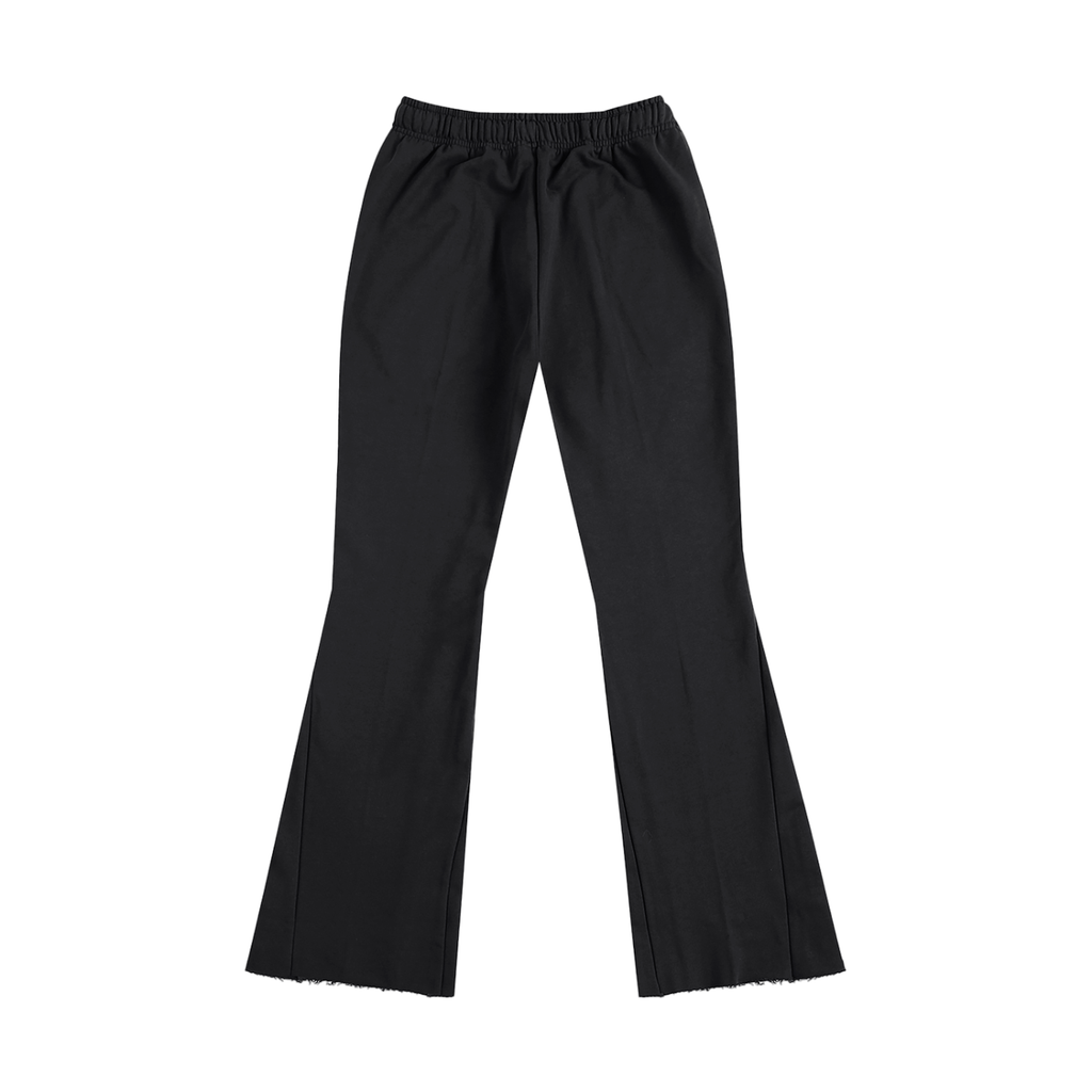 Smoke Gray & Blue Flared Sweatpants