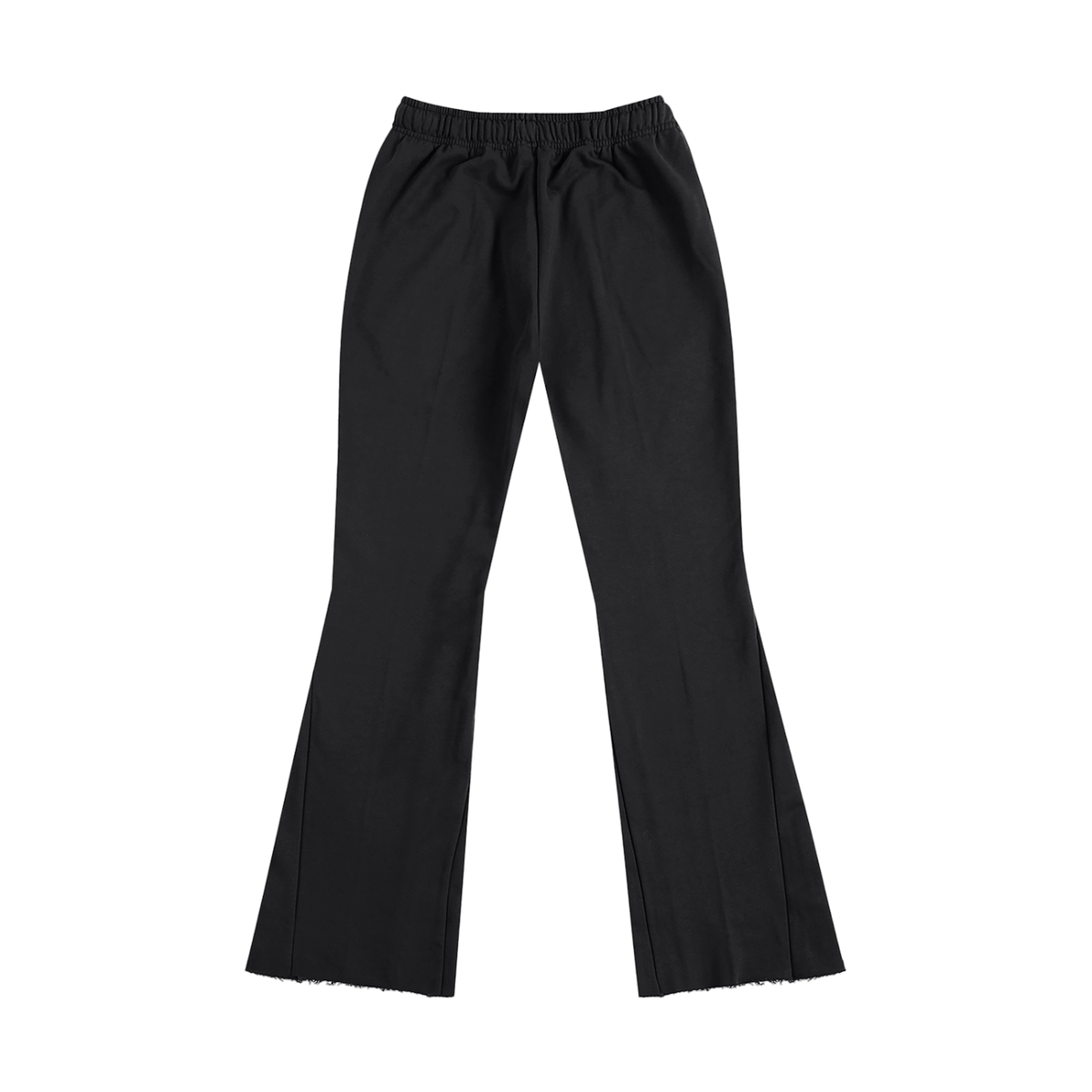 Smoke Black & Red Flared Sweatpants