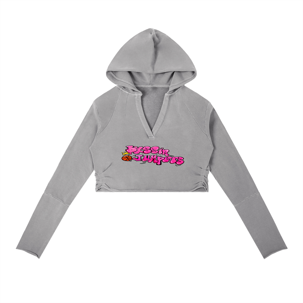 Vintage Street Pink Raw Edge Hoodie